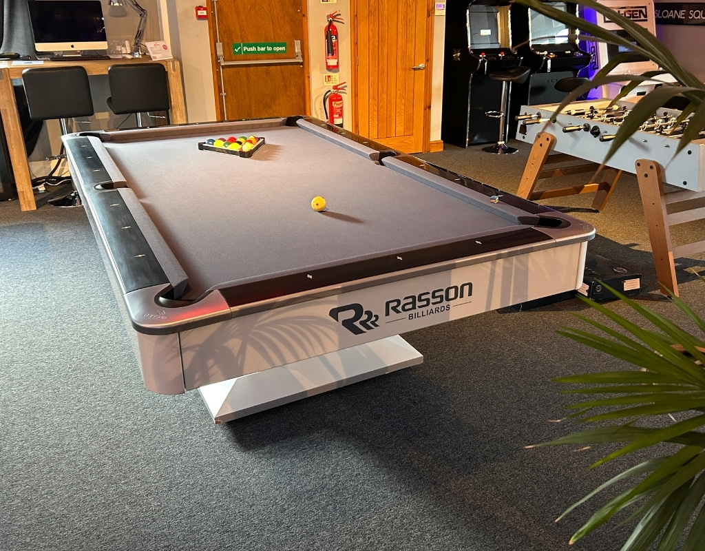 Rasson Victory II American Pool Table: White Finish - 8ft | Free